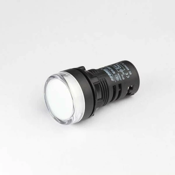LAMPA DE SEMNALIZARE O22 230V AC LED ALB