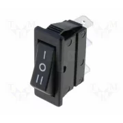 INTRERUPATOR ROCKER 3 POZ. SPDT (ON)-OFF-(ON) 10A/250VAC 10A/28VD REV.