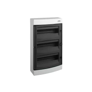 COFRET DE DISTRIBUTIE DIN PLASTIC MONTARE INCASTRATA USA TRANSPARENTA IP40 2 RANDURI 2X12 MOD.E