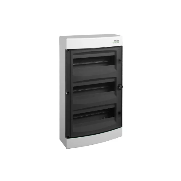 COFRET DE DISTRIBUTIE DIN PLASTIC MONTARE INCASTRATA USA TRANSPARENTA IP40 2 RANDURI 2X12 MOD.E