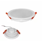 CORP ST LED SLIM ROTUND ALB 10W (I) 230V L.RECE D:118MM