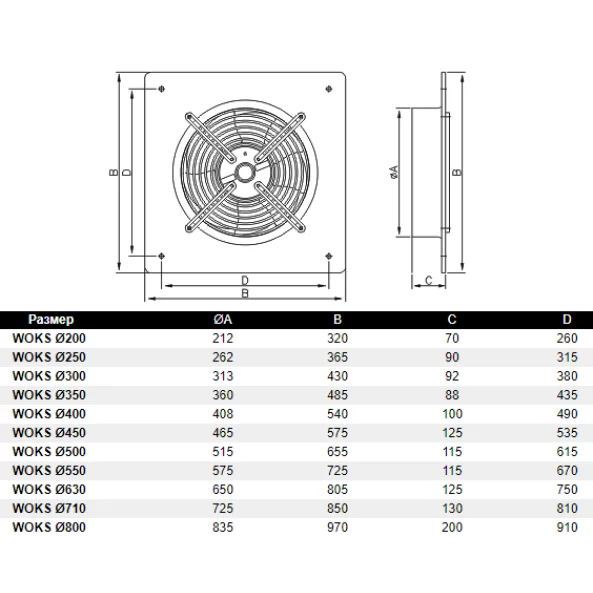 VENTILATOR WOKS 300 20-007-0092 3Y