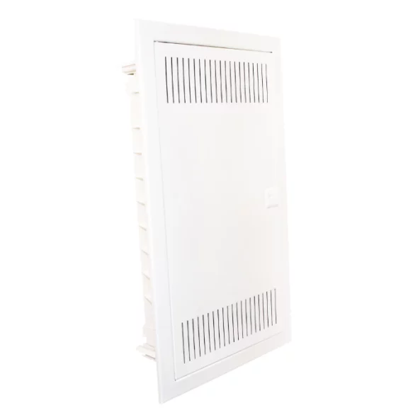 COFRET DE DISTRIBUTIE CU USA ALBA DIN TABLA PLATA INCASTRATA MULTIMEDIA 2 RANDURI 24 MOD.E