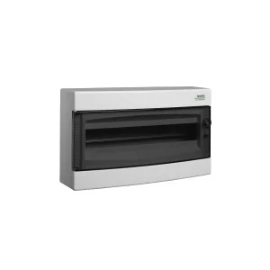 COFRET DE DISTRIBUTIE DIN PLASTIC MONTARE APARENTA USA TRANPARENTA IP40 1 RAND 12 MOD.E