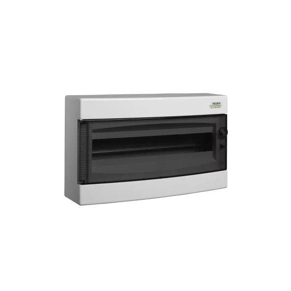 COFRET DE DISTRIBUTIE DIN PLASTIC MONTARE APARENTA USA TRANPARENTA IP40 1 RAND 12 MOD.E