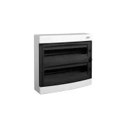 COFRET DE DISTRIBUTIE DIN PLASTIC MONTARE APARENTA USA TRANPARENTA IP40 1 RAND 18 MOD.E