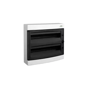COFRET DE DISTRIBUTIE DIN PLASTIC MONTARE APARENTA USA TRANPARENTA IP40 1 RAND 18 MOD.E
