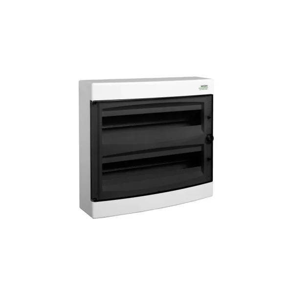 COFRET DE DISTRIBUTIE DIN PLASTIC MONTARE APARENTA USA TRANPARENTA IP40 1 RAND 18 MOD.E