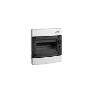 COFRET DE DISTRIBUTIE DIN PLASTIC MONTARE APARENTA USA TRANPARENTA IP40 3 RANDURI 3X12 MOD.E