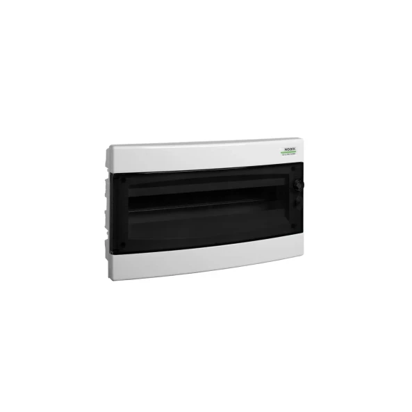 COFRET DE DISTRIBUTIE DIN PLASTIC MONTARE INCASTRATA USA TRANSPARENTA IP40 1 RAND 12 MOD.E