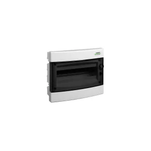 COFRET DE DISTRIBUTIE DIN PLASTIC MONTARE INCASTRATA USA TRANSPARENTA IP40 1 RAND 8 MOD.E
