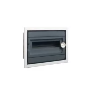 COFRET DE DISTRIBUTIE DIN PLASTIC MONTARE INCASTRATA USA TRANSPARENTA IP40 3 RANDURI 3X12 MOD.E