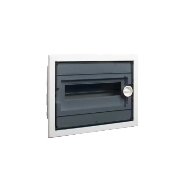 COFRET DE DISTRIBUTIE DIN PLASTIC MONTARE INCASTRATA USA TRANSPARENTA IP40 3 RANDURI 3X12 MOD.E