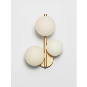 NOVA LUCE 9028862 ODILLIA OPAL GLASS &amp; MATT GOLD