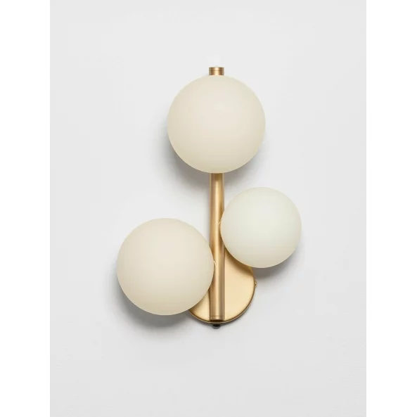 NOVA LUCE 9028862 ODILLIA OPAL GLASS &amp; MATT GOLD