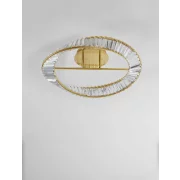 NOVA LUCE 9333060 AURELIA PLAFONIERA GOLD METAL &amp; CRYSTAL LED 36W