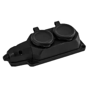 PRIZA CAUCIUC 2P PT NEGRU-T 16A