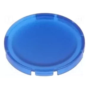 BUTON LENS TRANSPARENT FLUSH ALBASTRU