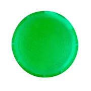 BUTTON LENS TRANSPARENT FLUSH GREEN