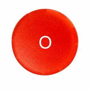 LENTILA BUTON TRANSPARENTA INGROPATA STOP 0 ROSU