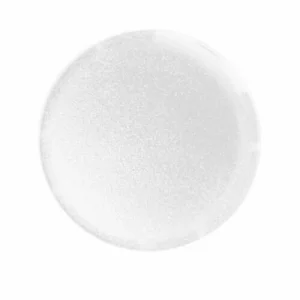BUTTON LENS TRANSPARENT FLUSH WHITE