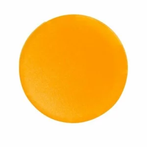 BUTTON LENS TRANSPARENT FLUSH YELLOW
