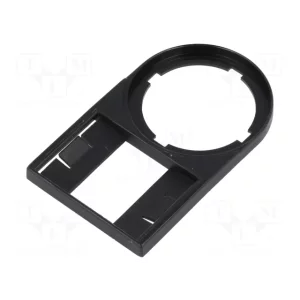 LABEL MOUNT WITHOUT LABEL ROUNDED BLACK WIDTH 30MM