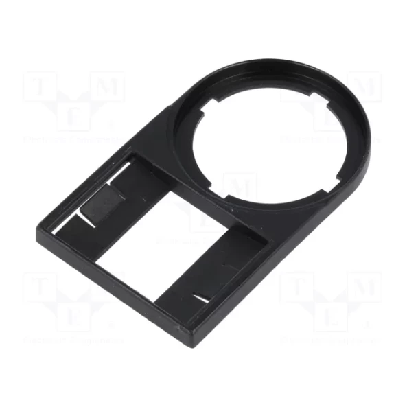 LABEL MOUNT WITHOUT LABEL ROUNDED BLACK WIDTH 30MM