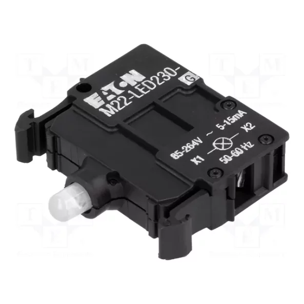 LED LIGHT ELEMENT SCREW CONNECTION FRONT MOUNT 85-264VAC 5-15MA GREEN