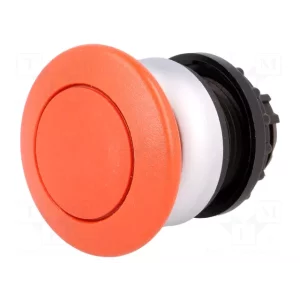 MUSHROOM ACTUATOR SPRING-RETURN TITAN RING RED LABEL RED MUSHROOM