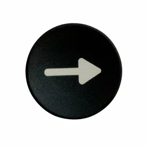 PLACA BUTON OPACA INGROPATA DIRECTIA DE MISCARE NEGRU