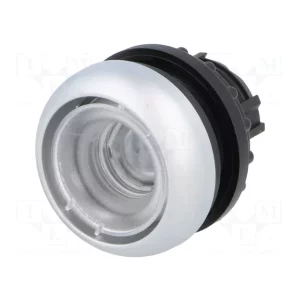 PUSHBUTTON ACTUATOR ILLUMINATED FLUSHED SPRING-RETURN TITAN RING WITHOUT LENS