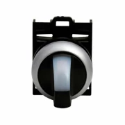 COMUTATOR SELECTOR LUMINOS CU 2 POZI?II FIXE INEL TITAN 60° ALB