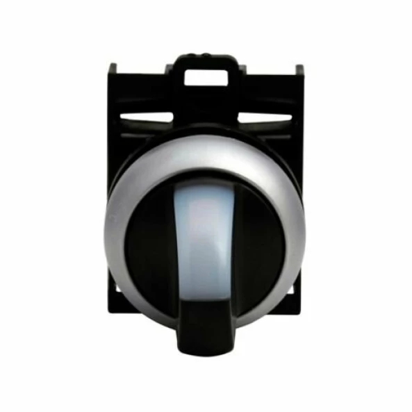 COMUTATOR SELECTOR LUMINOS CU 2 POZI?II FIXE INEL TITAN 60° ALB