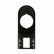 SUPORT ETICHETA FARA ETICHETA ROTUNJIT NEGRU LATIME 30MM PENTRU BUTON DUBLU ACTIONATOR