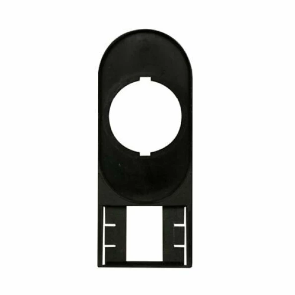 SUPORT ETICHETA FARA ETICHETA ROTUNJIT NEGRU LATIME 30MM PENTRU BUTON DUBLU ACTIONATOR
