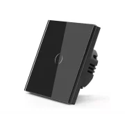 PANEL ACTIONARE SIMPLU 86X86MM NEGRU GP001B