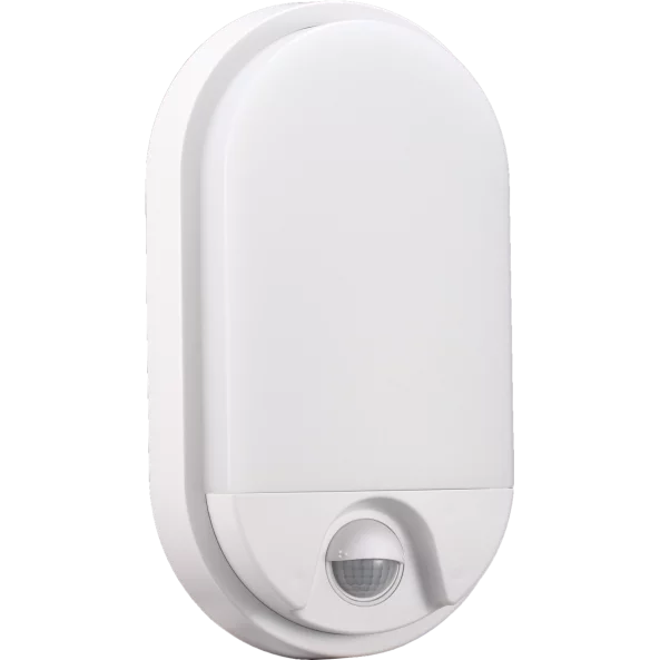 APLICA LED PC ALB 15W CU SENZOR IR 140? 212x119X45 IP54