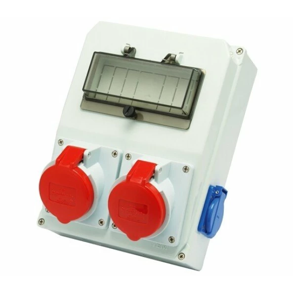 COFRET CU PRIZE IP44 8L ECHIPAT T2x16+M2x16