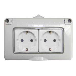 PRIZA SCHUKO DUBLA PT IP55 16A - PACIFIC