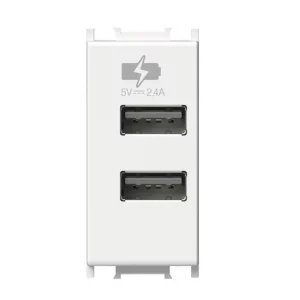 MODUL PRIZA 1/2 USB DUBLU 220V 2.4A 5V MP0091W