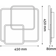 BRA ADO3S-JET-2.4G PLAF JETT 64W RF CU TELECOMANDA