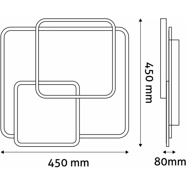 BRA ADO3S-JET-2.4G PLAF JETT 64W RF CU TELECOMANDA