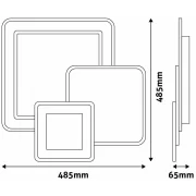 BRA ADO3S-SO-2.4G PLAF 93W CU TELECOMANDA RF DESIGN SOPHIE
