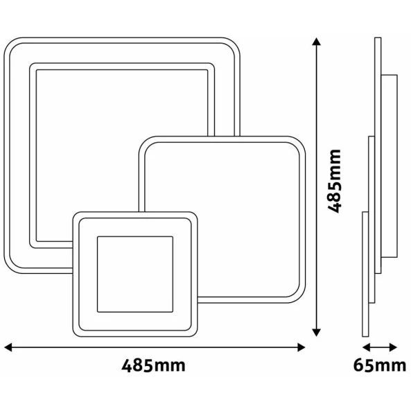 BRA ADO3S-SO-2.4G PLAF 93W CU TELECOMANDA RF DESIGN SOPHIE