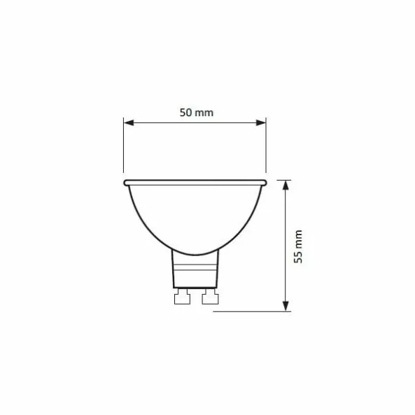 LED STARKE 6W 45W GU10 6500K 560LM ST01244