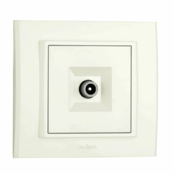 PRIZA TV DE TRECERE MINA NAT. ALB OV00448