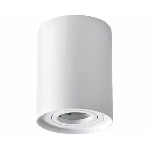 SPOT PT TAVAN ROTUND 1XGU10 ALB 96X125 MM METAL ST01151