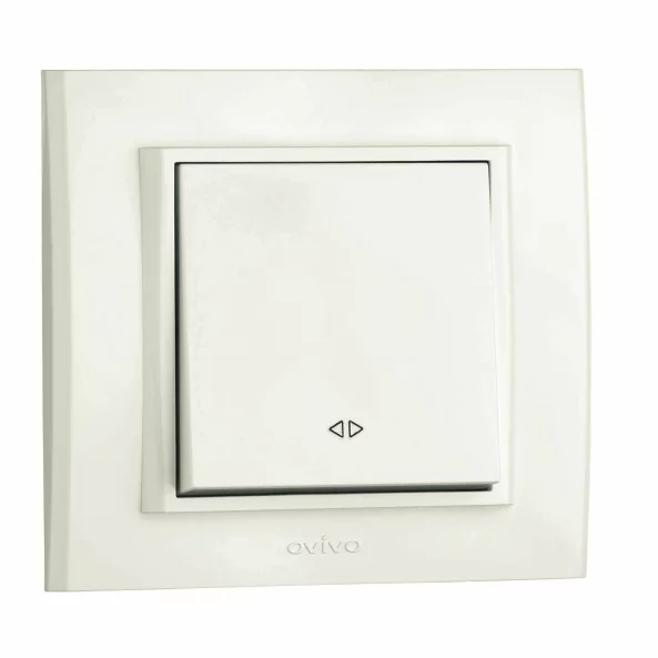 INTRERUPATOR CRUCE MINA NATURAL ALB OV00428