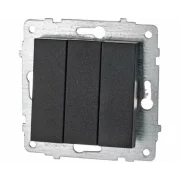 INTRERUPATOR TRIPLU QUANTUM NEGRU MECANISM OV00795